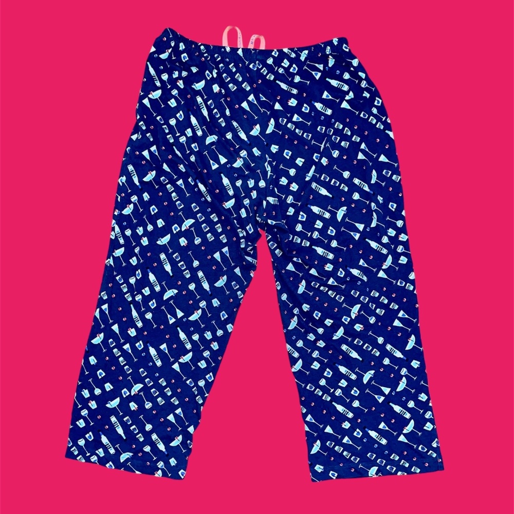 Hue Ladies Cocktail Pajama Bottoms- Size Small